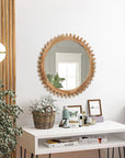 Rustic Farmhouse Circle Mirror - From Where -