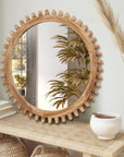 Rustic Farmhouse Circle Mirror - From Where -