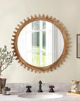 Rustic Farmhouse Circle Mirror - From Where -