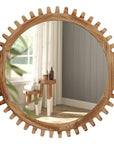 Rustic Farmhouse Circle Mirror - From Where -