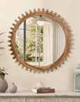Rustic Farmhouse Circle Mirror - From Where -