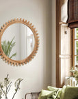 Rustic Farmhouse Circle Mirror - From Where -