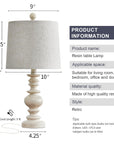 Rustic Table Lamp (Set of 2) - From Where -