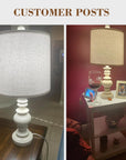 Rustic Table Lamp (Set of 2) - From Where -