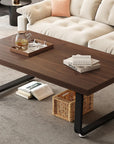 Rustic Walnut Coffee Table - From Where -