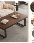 Rustic Walnut Coffee Table - From Where -
