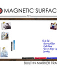 Rustic Wooden Frame White Board - From Where -