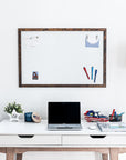 Rustic Wooden Frame White Board - From Where -