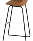 Saddle Brown Barstool (Set of 2) - From Where -