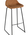 Saddle Brown Barstool (Set of 2) - From Where -