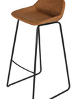 Saddle Brown Barstool (Set of 2) - From Where -