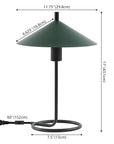 SAFAVIEH Lighting Collection Khlo Modern Green/Black 17 - inch Table Lamp (LED Bulb Included) - From Where -
