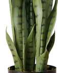 Sansevieria Dark Green 35 Artificial Potted Plant - From Where -