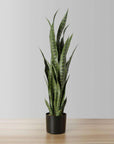 Sansevieria Dark Green 35 Artificial Potted Plant - From Where -