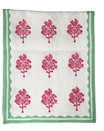 Sara Pure Linen Hand - Printed Table Runner - From Where Finds -