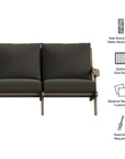 Saratoga Outdoor Teak Sofa - From Where Finds -