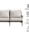 Saratoga Outdoor Teak Sofa - From Where Finds -