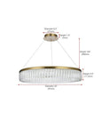 Satin Gold 32" Chandelier - From Where -