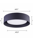 Savita 15.7" Flush Mount - From Where -