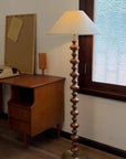 Sculpted Rhythm Wood Floor Lamp - From Where -