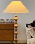 Sculpted Rhythm Wood Floor Lamp - From Where -