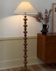 Sculpted Rhythm Wood Floor Lamp - From Where -