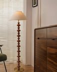 Sculpted Rhythm Wood Floor Lamp - From Where -