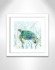 Sea Turtle Swim II Painting Print - From Where -