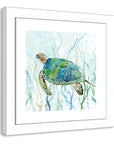 Sea Turtle Swim II Painting Print - From Where -