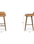 Sede Leather Counter Stool - From Where Finds -