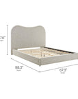Seluna Boucle Queen Platform Bed - From Where Finds -