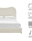 Seluna Boucle Queen Platform Bed - From Where Finds -