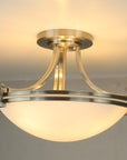 Semi Flush Glass Mount Ceiling Light - From Where -