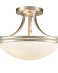 Semi Flush Glass Mount Ceiling Light - From Where -