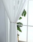 Semi Sheer Voile Window Curtain - From Where -