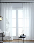 Semi Sheer Voile Window Curtain - From Where -