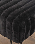 Serenta SuperMink Fauxfur Ottoman Bench - From Where -