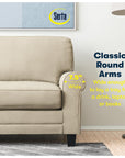 Serta Copenhagen Rolled Arm Sofa - From Where -