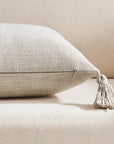Set of 2 Light Beige Pillow Covers - From Where -