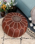 Set of 2 Moroccan Poufs Ottoman - From Where -