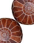 Set of 2 Moroccan Poufs Ottoman - From Where -