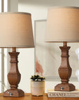 Set of 2 Rustic Farmhouse Table Lamp - From Where Finds -