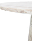 Valentia Tall Round Marble Accent Table- SFV9703B-2BX