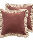 Shabby Chic Throw Pillow Covers (Set of 2) - From Where -
