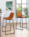 Shantel Upholstered Bar Stool (Set of 2) - From Where -