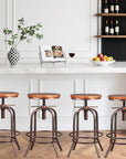 Shaylee Swivel Stool (Set of 4) - From Where -