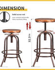 Shaylee Swivel Stool (Set of 4) - From Where -