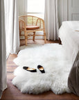 Sheepskin Accent Rug - White - From Where -