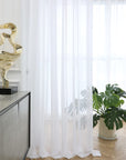 Sheer White Curtains 84 Inches - From Where -