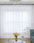 Sheer White Curtains 84 Inches - From Where -
